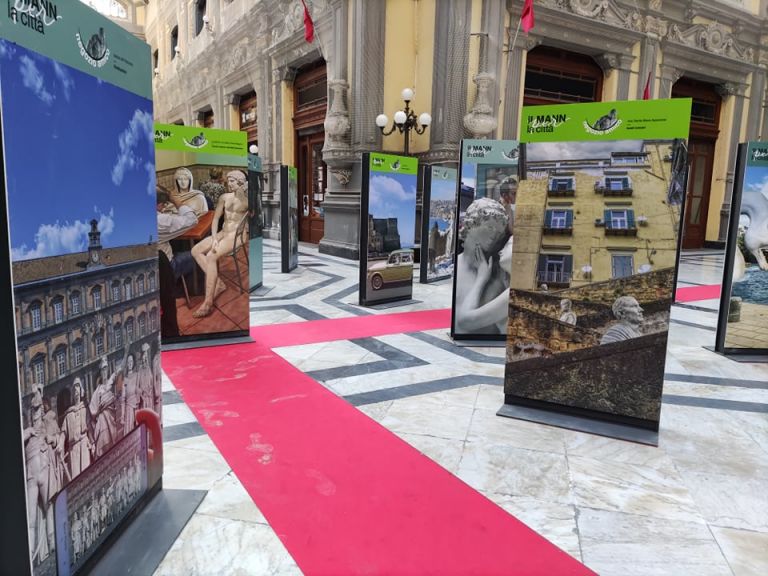 Fuga dal Museo, le opere installate sotto la Galleria Principe di Napoli , MANN