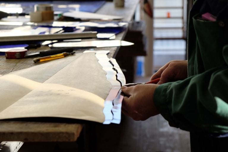 Gerhard Richter, Tholey Windows, Making of. Photos © Gustav van Treeck GmbH Gerhard Richter 2020