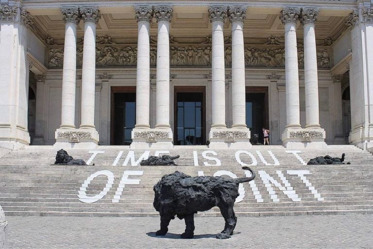 I leoni di Davide Rivalta alla Galleria Nazionale di Roma