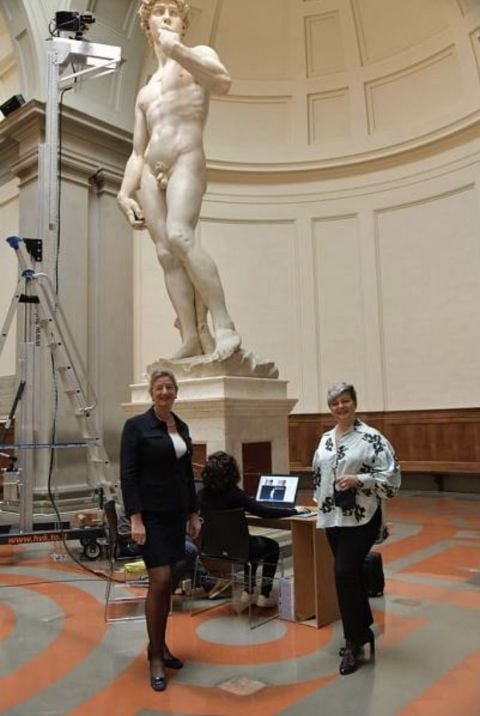 Il David di Michelangelo digitalizzato.
