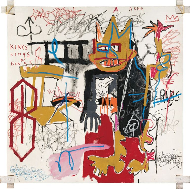 Jean-Michel Basquiat, Portrait of A One A.K.A. King, 1982. Courtesy Phillips