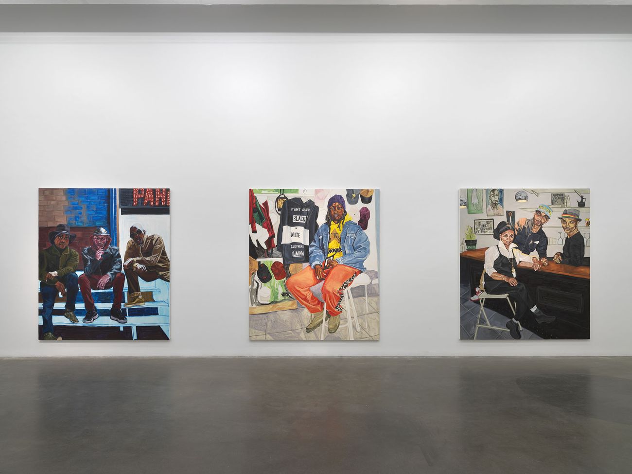 Jordan Casteel. Within Reach. Exhibition view at New Museum, New York 2020. Photo Dario Lasagni
