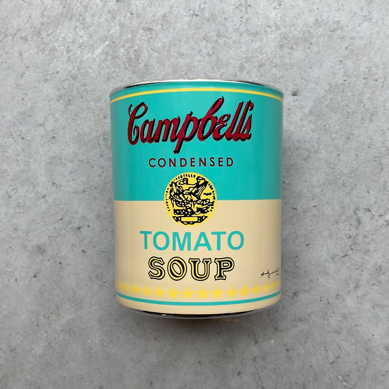 La candela Campbell ispirata a Andy Warhol