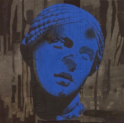 Luca Pignatelli, Afrodite, 2019, mixed media on canvas, cm 210x210