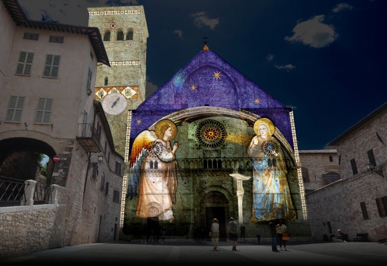 Natale ad Assisi. Gli affreschi di Giotto prendono vita con il videomapping