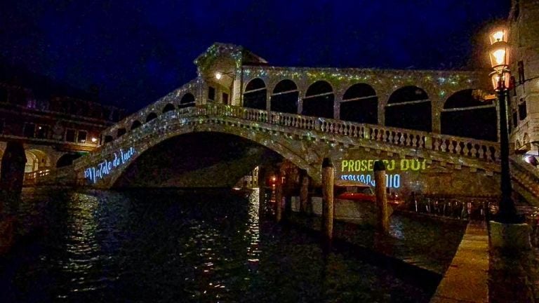 Natale di Luce 2020, Ponte di Rialto, Venezia