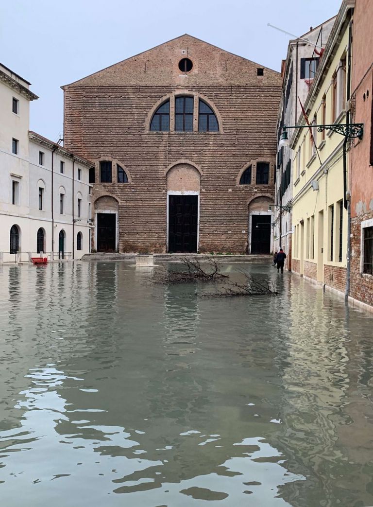 Ocean Space, Chiesa di San Lorenzo, Venezia, 13 novembre 2019, acqua alta. Photo Shaul Bassi