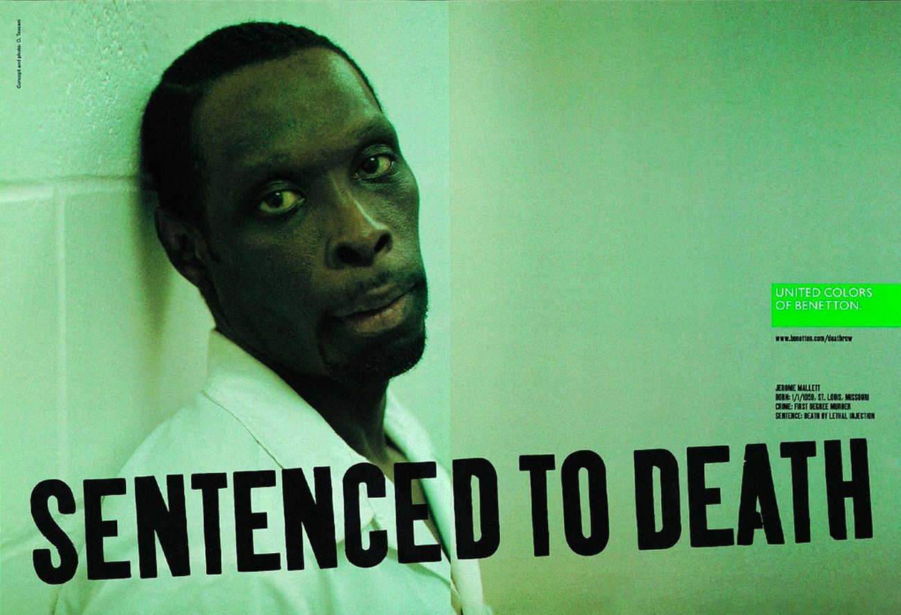 Oliviero Toscani, dalla serie Sentenced to Death, 2000 © Benetton Group