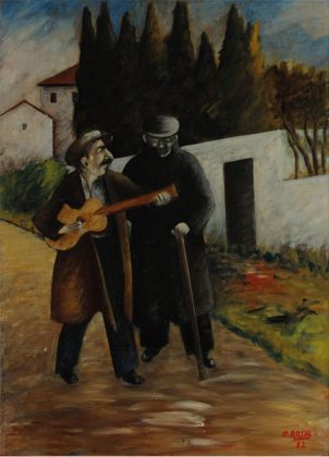 Ottone Rosai, Il cieco e il chitarrista, 1932