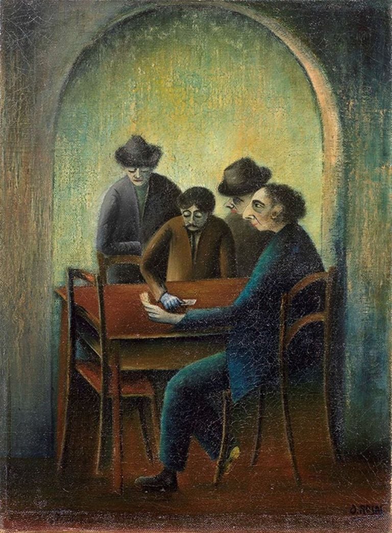 Ottone Rosai, Partita a briscola (La partita a scopa), 1920