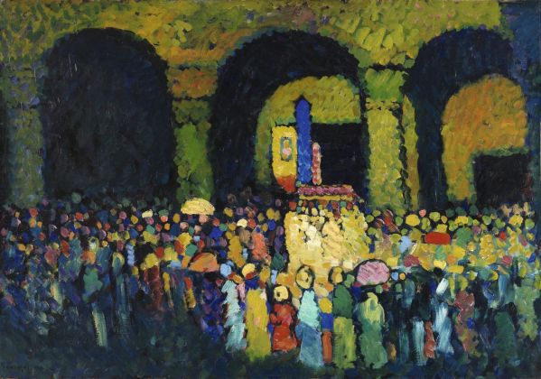 Wassily Kandinsky, Ludwigskirche in Munich, 1908. Collezione Carmen Thyssen-Bornemisza in deposito al Museo Nacional Thyssen-Bornemisza, Madrid