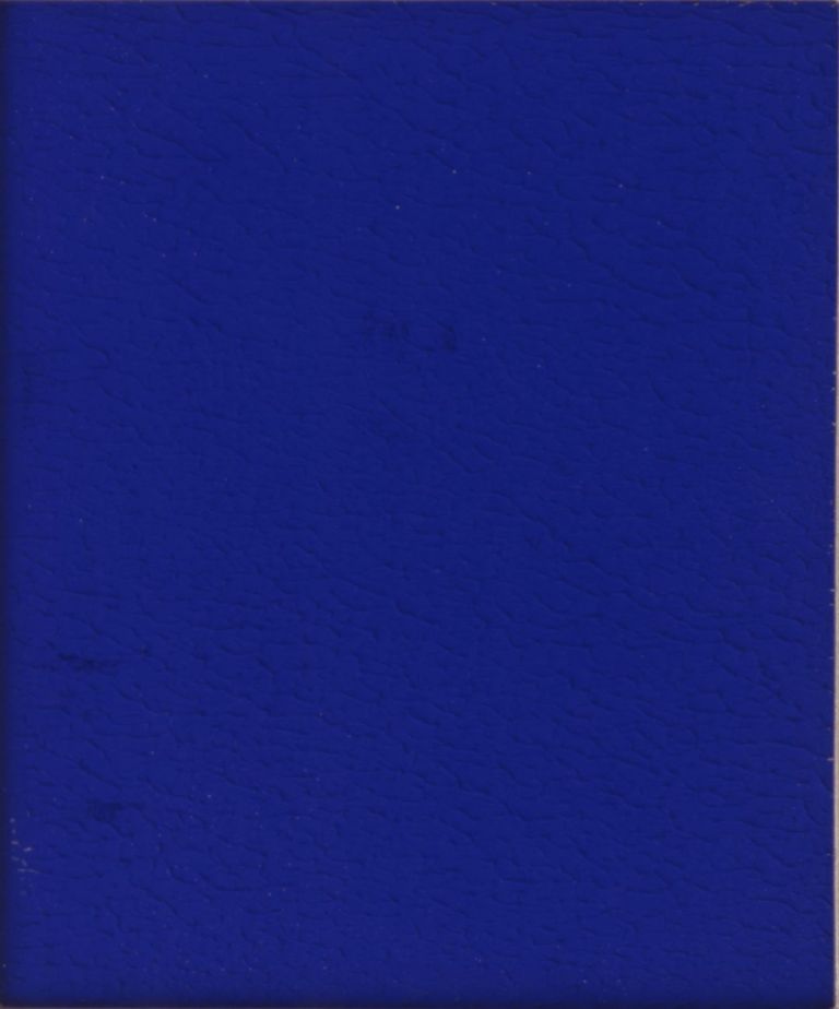 Yves Klein, Monochrome bleu sans titre, 1959