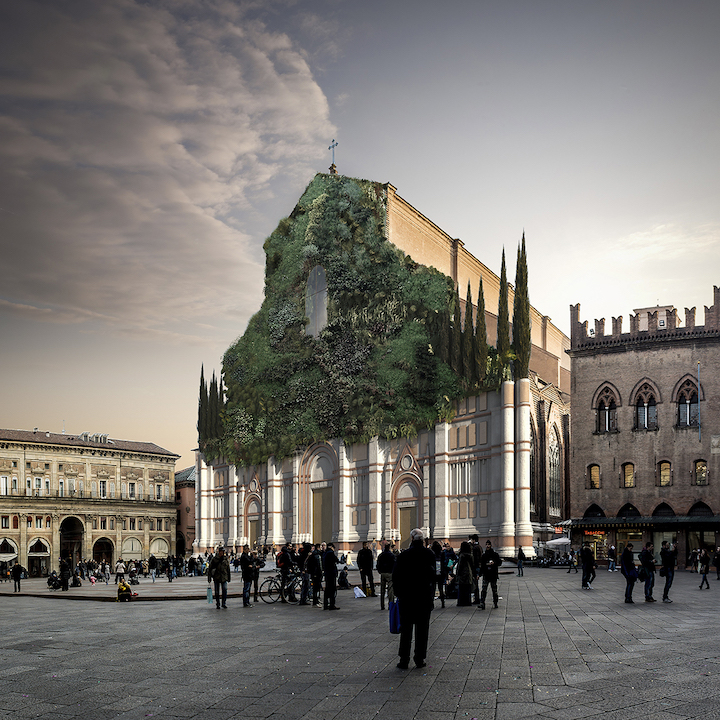 E se sulla facciata di San Petronio crescesse l’installazione green progettata da Cucinella?