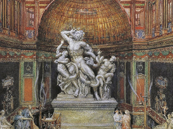 Georges Chedanne, Il Laocoonte nella Domus Aurea, dettaglio. Rouen, Musée des Beaux-Arts
