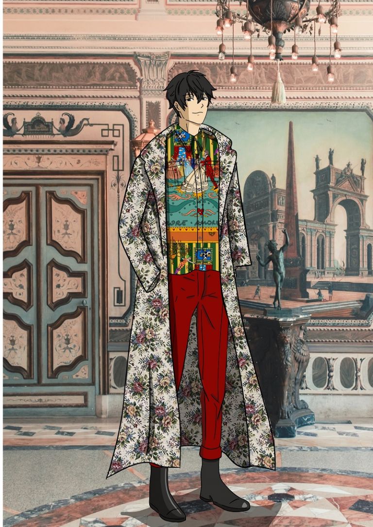 Alessandro Enriquez FW 21 22 _credits cartoon illustration @fashiontomanga