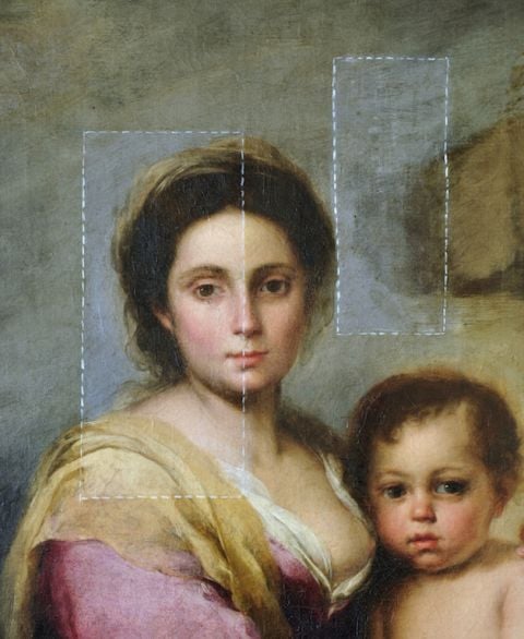 Bartolomé Murillo Madonna del latte_Tassello