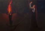 Beatrice Alici, Lilith's awekening, 2020, olio su tela, 199x289 cm