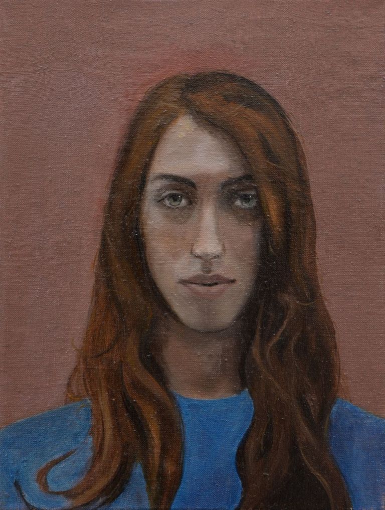 Beatrice Alici, Selfies n. 6, 2018, olio su lino, 30x40 cm
