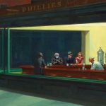 Bernie Sanders in Edward Hopper, I nottambuli