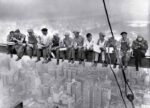 Bernie Sanders in Lunch atop a Skyscraper