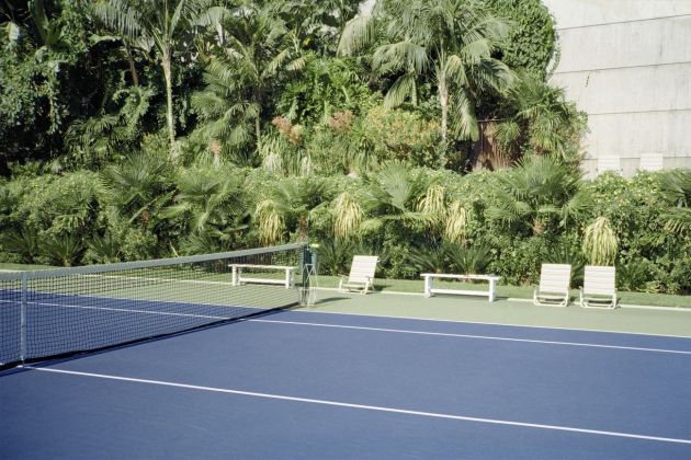 Ciro Miguel, Tennis Garden, 2018. Sheats-Goldstein House, Los Angeles. John Lautner