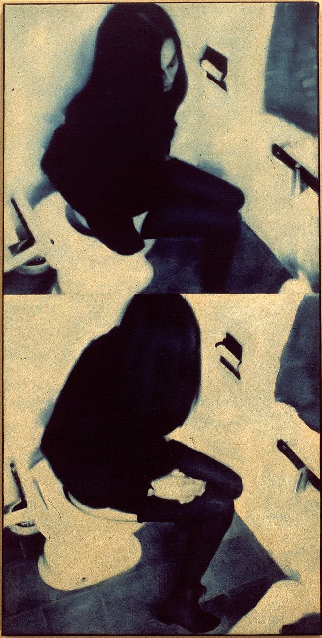 Daniele Galliano, Senza titolo, 1993, olio su tela, cm 80x40