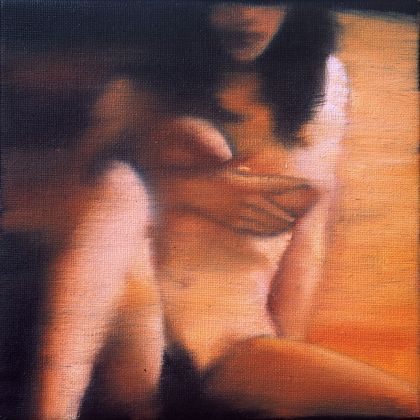Daniele Galliano, Senza titolo, 1994, olio su tela, cm 10x10