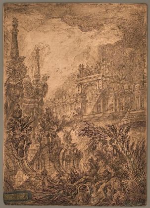 Giambattista Piranesi, La caduta di Fetonte (verso), 1747 48. Istituto centrale per la grafica, Roma