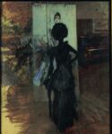 Giovanni Boldini, Donna in nero che guarda il “Pastello della signora Emiliana Concha de Ossa”, 1888 ca. Museo Giovanni Boldini, Ferrara