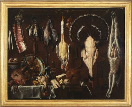 Jacopo Chimenti detto l’Empoli, Dispensa con botte, selvaggina, carni e vasellame, courtesy Uffizi, Firenze