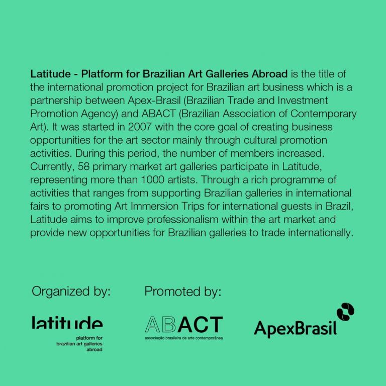 Latitude – Platform for Brazilian Art Galleries Abroad (via Instagram)