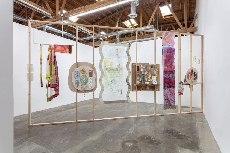 Ludovica Gioscia, Arturo And The Vertical Sea, 2020. Installation view at Gallery Baert, Los Angeles. Photo Joshua White