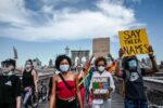 Francesca Magnani, [Juneteenth protest crossing the Brooklyn Bridge], June 19, 2020, Courtesy of the photographer