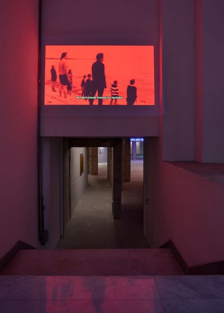 Marinella Senatore, Sisterhood, 2020 ongoing. Installation view at La Fondazione, Roma 2020. Photo Daniele Molajoli