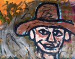 Matteo Cordero, Country Man, 2020, acrilico su tela, 80x100 cm