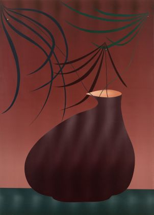 Mattia Barbieri, Annunciazione, 2020, olio su legno, 90x125 cm