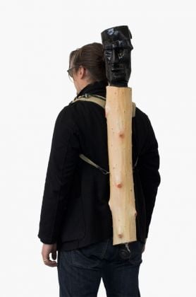 Mattia Barbieri, Wood Bag, 2012, olio su legno
