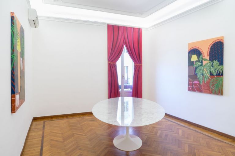 Ottavia Plazza. Interno viola. Exhibition view at Bitcorp for art, Milano 2019