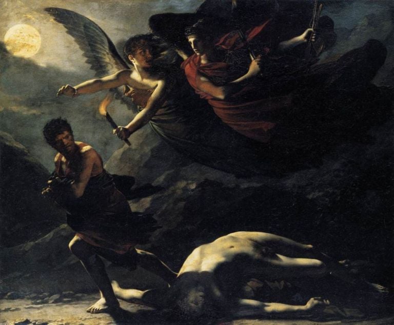 Pierre Paul Prud'hon, La Giustizia e la Vendetta divina perseguono il Crimine, 1805. Getty Museum, Los Angeles