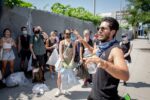 Sébastien Vergne, [In the absence of city resources, volunteers from the community group Echoed Voices clean up their Greenpoint neighborhood], July 2020, Courtesy of the photographer