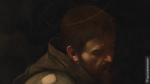 San Francesco in meditazione_Caravaggio, dettaglio