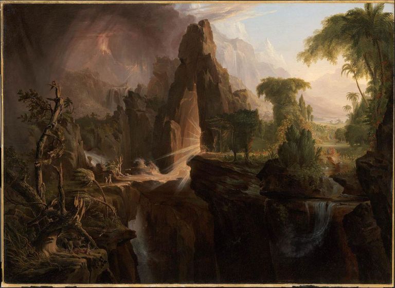 Thomas Cole, Expulsion from the Garden of Eden, 1828. Museum of Fine Arts, Boston