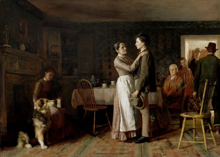 Thomas Hovenden, Breaking Home Ties, 1895. Philadelphia Museum of Art