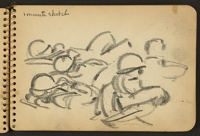 Victor A. Lundy, 1 minute sketch, 1944