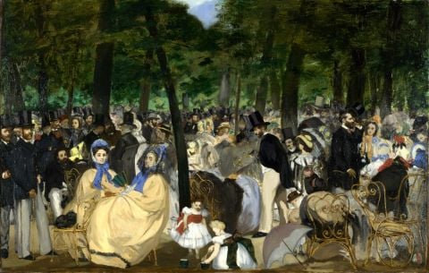 Manet, Musica alle Tulleries