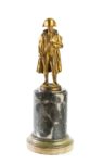 © Roma Capitale, Sovrintendenza Capitolina ai Beni Culturali. Manifattura francese, Colonnina con Napoleone I in piedi su base, marmo e bronzo dorato, XIX secolo (Roma, Museo Napoleonico)
