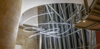 Lucio Fontana, Struttura al neon per la IX Triennale di Milano, installazione al Guggenheim Museum di Bilbao