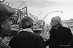 Massimo Cacciapuoti, S. Angelo dei Lombardi, Visita di Alberto Moravia nelle zone terremotate, nov 1980