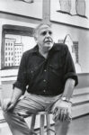 Guston in his Woodstock studio several months before Philip Guston: Recent Paintings, Marlborough Gallery, 1970 Photograph by Frank R. Lloyd