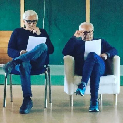 Alfredo Rapetti Mogol e Giulio Rapetti Mogol, CET – Centro Europeo di Toscolano Scuola di Mogol, 2017. Photo Lorenzo Morina
